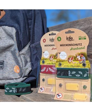 KDA Mosquito Repellent Bracelets for Adults - Safe Nylon Design - Effective Red & Green Mosquito Protection - Buy Online on GoSupps.com