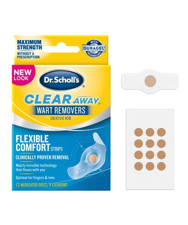 Dr. Scholl's ClearAway Wart Remover with Duragel Technology 9ct / Clinically Proven Wart Removal of Common Warts with Discreet Thin and Flexible Cushions Optimal for Fingers and Toes - Buy Online on GoSupps.com
