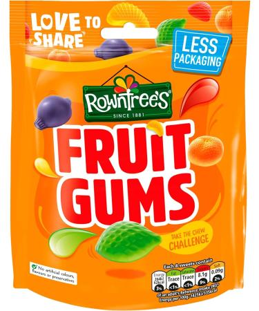 Rowntree's Fruit Gums Sweets Sharing Pouch 150g - Buy Online on GoSupps.com