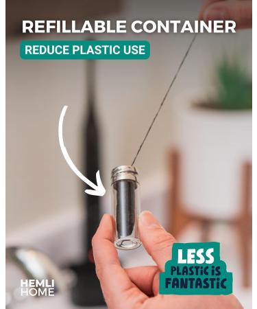 Buy Natural Charcoal Bamboo Dental Floss | Eco-Friendly Organic PFAS-Free & Reusable Floss - Buy Online on GoSupps.com