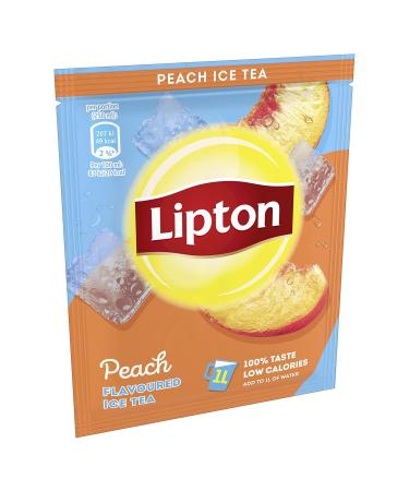 Buy Lipton Iced Tea Powder Peach - Refreshing Summery Iced Tea in 18 Sachets for Easy Self-Preparation | International Shipping Available - Buy Online on GoSupps.com