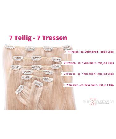 100% Real Hair Clip In Extensions Set - 7 Pieces 70g 55cm - #04 Chocolate Brown - International Shipping - Buy Online on GoSupps.com