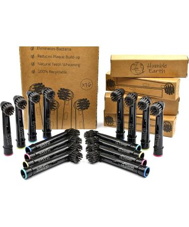Humble Earth Recyclable Carbon Toothbrush Heads for Oral-B Electric Toothbrush - Eco-Friendly Pack of 16 - Buy Online on GoSupps.com