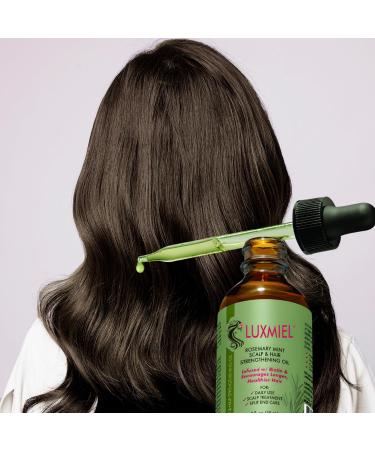 100% Pure Rosemary Essential Oil for Hair Growth - Organic Mint Scalp & Hair Strengthening Oil for Eyebrows & Eyelashes | Nourishes Improves Circulation 60ml - Buy Online on GoSupps.com