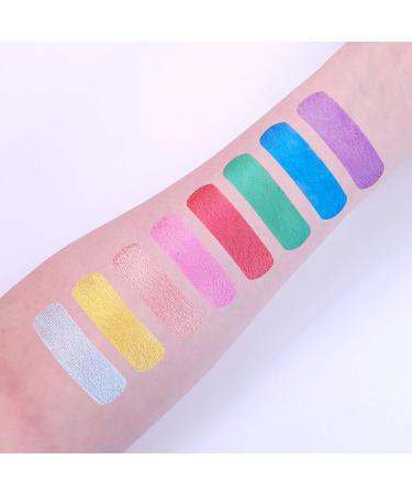 Cosmic Moon Green Metallic Face & Body Paint - Water-Based Makeup for Adults & Kids - 12ml - Buy Online on GoSupps.com