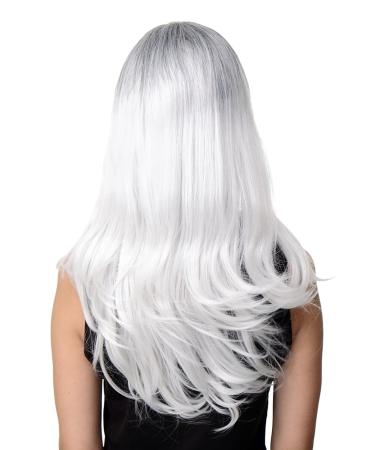 Women's Gothic Ombre Wig Long Straight Middle Parting Black White Grey | WIG ME UP GFW1809-1001A+1T1001A - Buy Online on GoSupps.com