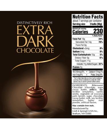 Lindt LINDOR 60% Extra Dark White Chocolate Truffles 25.4 oz. 60 Count - Smooth Melting Center, Perfect for Gifting - 1.6 lb. Pack - Buy Online on GoSupps.com