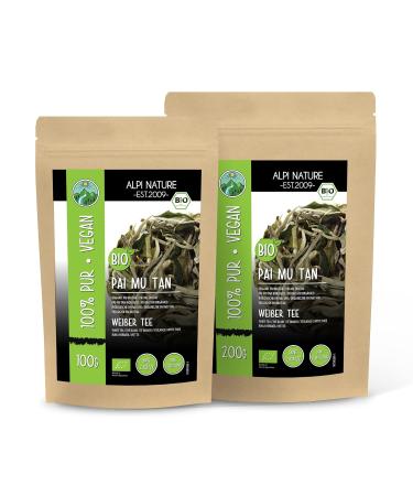 Buy Organic Pai Mu Tan White Tea 200g - Premium Quality Controlled Organic Cultivation - Buy Online on GoSupps.com