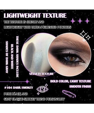4 Colors Smokey Black Eyeshadow Palette Shimmer Matte Eyeshadow Makeup Palette High Pigmented Eye Shadow Palette Makeup Kit with Brushes - Buy Online on GoSupps.com