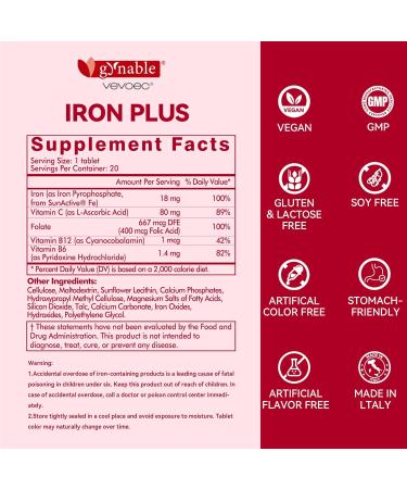 Gynable Iron Supplement for Women & Biotin Gummies Vitamin B7 Bundle - Buy Online on GoSupps.com