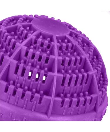 Relaxdays Laundry Ball Plastic 50% Ceramic Purple 9.5 x 10.5 x 10.5 cm - Buy Online on GoSupps.com