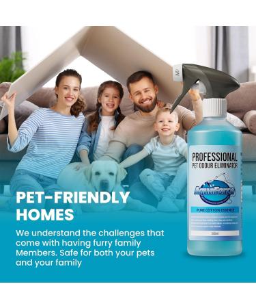 Pet Odour Eliminator Spray | Enzyme-Powered Deodoriser for Dog Urine Neutralisation | Carpet & Upholstery Pet Odour Remover - Buy Online on GoSupps.com
