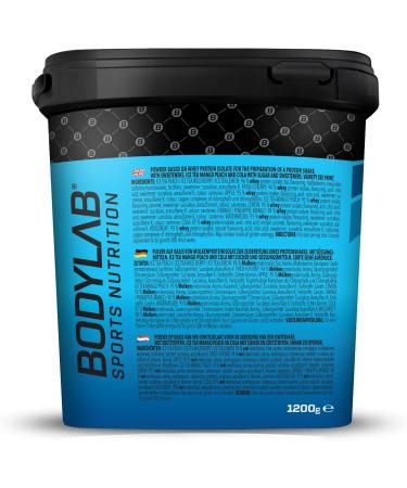 Bodylab24 Clear Whey Isolate 1200g Ice Tea Lemon protein shake made from 96% whey protein isolate refreshing fruity drink can help build muscle - Buy Online on GoSupps.com