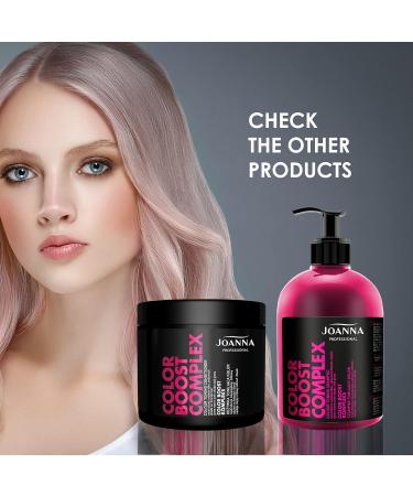Joanna Professional Pink Gray Color Toner with Microprotein - 500g Permanent Hair Coloring for Curly Gloss & Warm Pink Tones - International Shipping Available - Buy Online on GoSupps.com