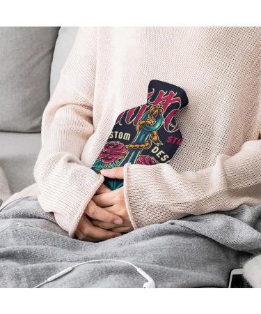 Rose Sailing Hot Water Bottle with Plush Cover - Bed Bottle Hand Warmer for Adults & Children | 26.5x15.3cm - Perfect for Comfort & Warmth - Buy Online on GoSupps.com