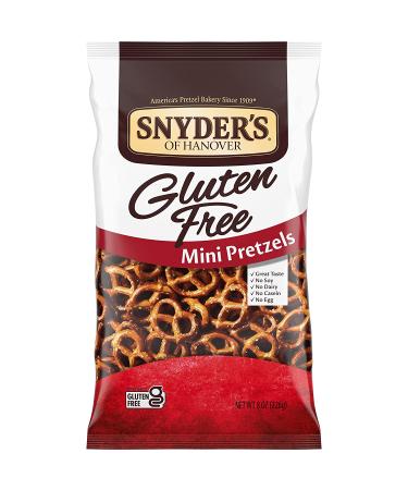 Snyder's of Hanover Gluten Free Mini Pretzels - 8 oz (12 Pack) | Delicious Snack - Buy Online on GoSupps.com