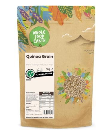Wholefood Earth Quinoa - Sans OGM - Naturel - V gan - Sans produits laitiers - Sans sucre ajout - 3 kg 3kg