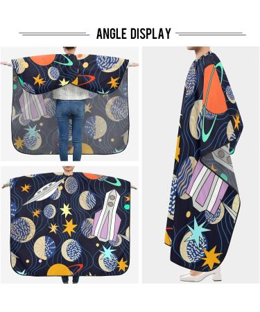 Waterproof Barber Cape - Star Pattern Cheetah Haircut Bib for Men & Women | Unisex Hair Cutting Apron - Buy Online on GoSupps.com