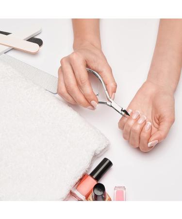 BLADEL Professional Cuticle Remover Set - Stainless Steel Cuticle Cutter and Pusher for Manicure & Pedicure - Buy Online on GoSupps.com