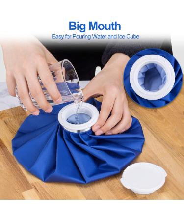 DoeDoe Hot & Cold Therapy Ice Pack for Injuries - Reusable & Refillable Cold Packs - Waterproof - Pack of 3 (6/9/11) - Buy Online on GoSupps.com