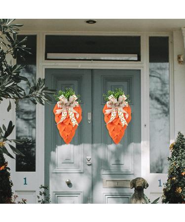 Durable Easter Carrot Party Decorative Wreath Charming Carrot Shaped Easter Party Decoration Wreath Festive Ornament Carrot Wreath For Easter - Buy Online on GoSupps.com