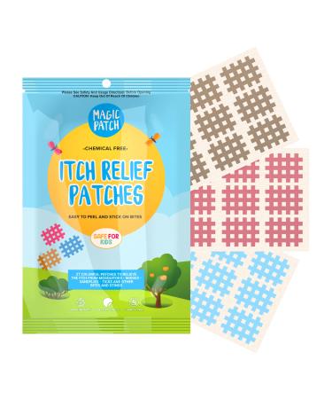 BuzzPatch Magic Patch Itch Relief Patches - 27 Patches - Chemical Free, Natural Itch Relief - Bug Bite Relief for Mosquitos, Ticks, Midges, Sandflies (1)