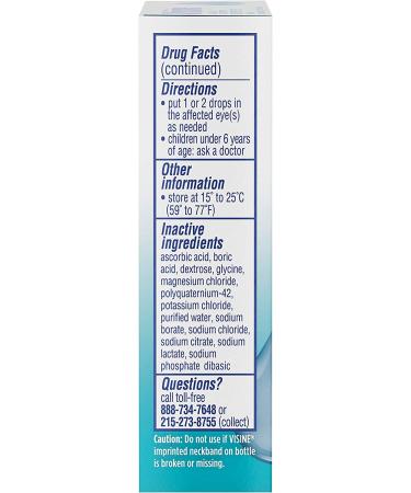 Visine All Day Comfort Dry Eye Relief Eye Drops - 0.5 fl. oz - Up to 10 Hrs of Comfort - Buy Online on GoSupps.com