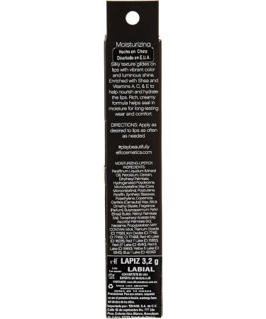 Buy e.l.f. Moisturizing Lipstick - Razzle Dazzle Red | Shop Internationally for Stunning Color & Hydration - Buy Online on GoSupps.com