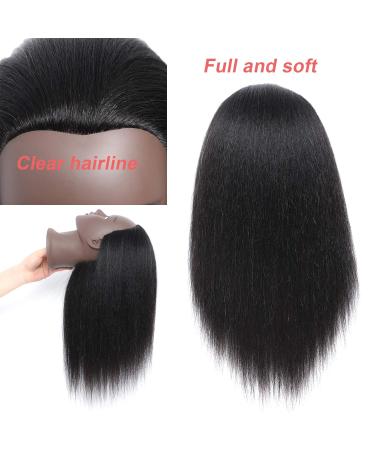 Real Hair Training Head Puppet for Shop Window Display - 100% Realistic Doll with Free Clamp (C14) - Buy Online on GoSupps.com