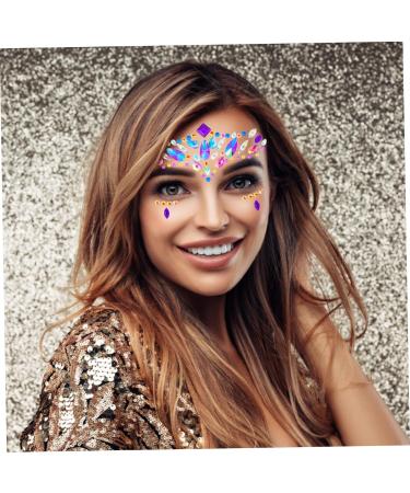 6PCS Face Gems for Festivals Gemstone Face Jewels Glitter Face Stickers Not Easy to Fall Off Face Temporary Tattoos for Music Festival Holiday Party - Buy Online on GoSupps.com