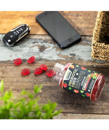 Fiber Gummies for Adults - Daily Prebiotic Fiber Supplement for Digestive Health - 60 Natural Gummies for Men & Women - Buy Online on GoSupps.com