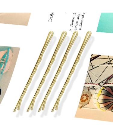 150 Blonde 7cm Bobby Pins for Women & Girls - Long Hair Grips & Clips for Makeup & Hair Styling - Buy Online on GoSupps.com