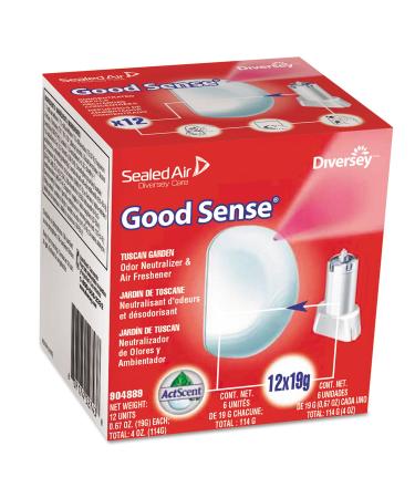 Diversey 904809 Good Sense Automatic Spray System Fresh Scent Yellow 0.67 oz Cartridge 12/CT
