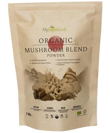 MySuperfoods Organic Mushroom Blend Powder 1kg 1 kg (Pack of 1)