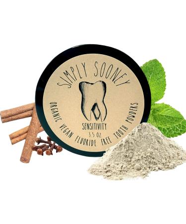 Organic Vegan Fluoride-Free Tooth Powder - Cinnamon Clove Flavor Remineralizing & Whitening 6-Month Supply for Sensitivity Relief - Buy Online on GoSupps.com