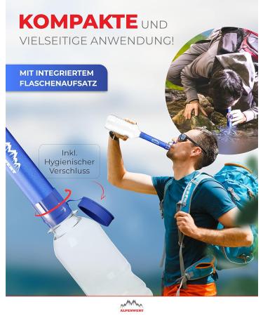 Alpine Value Water Filter Outdoor Double Pack - 4000 Liters of Clean Drinking Water | 99.99% Germ & Bacteria Removal - Buy Online on GoSupps.com