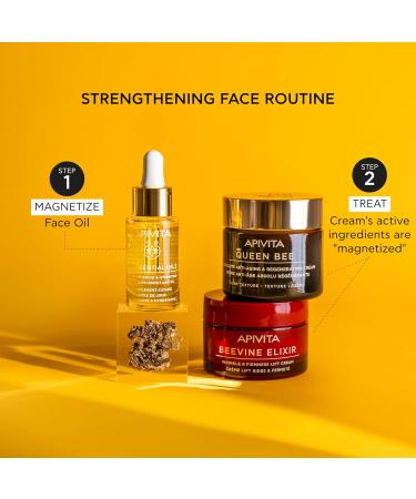 Apivita Beessential Strengthening & Hydrating Skin Supplement Face Day Oil 15ml - Face Elixir that Enhances Skin beauty Hydrates & Fortifies Skin Barrier - 100% Natural - Buy Online on GoSupps.com