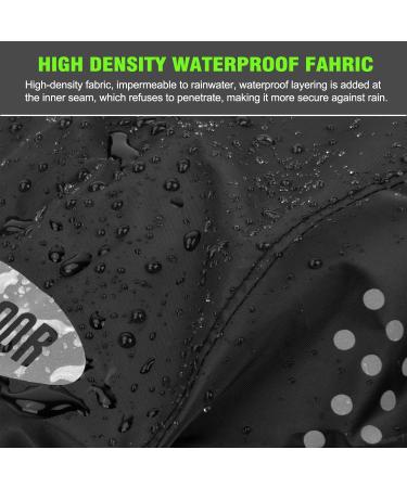 Catime Waterproof Bicycle Helmet Cover - Reflective Rain Protection for Kids & Adults - Adjustable Buckle Dustproof High Visibility Black - Buy Online on GoSupps.com