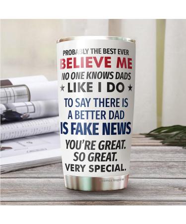 Dad Gifts - Best Dad Ever Gifts - Fathers Day Gift - Dad Gifts From Daughter - Gifts For Dad On Fathers Day - Fathers Day Gift From Daughter - Best Dad Mug - Christmas Gifts For Dad Tumbler White 1 Count (Pack of 1) - Buy Online on GoSupps.com