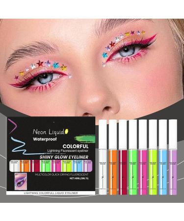 Makeup Eyeliner Pen Long Lasting Glow In The Dark Fluorescent Makeup Eyeliner Pencil for Daily Use at School Home and Outdoor during Travel and Business Trip for Halloween and Christmas - Buy Online on GoSupps.com
