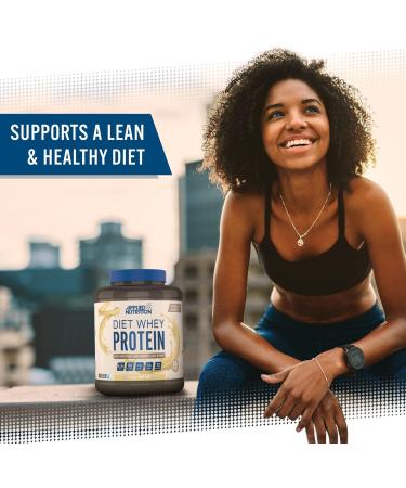 Applied Nutrition Diet Whey Vanilla Ice Cream 1.8kg - High Protein Low Carb Powder with CLA & Green Tea for Weight Management - 72 Servings - Buy Online on GoSupps.com