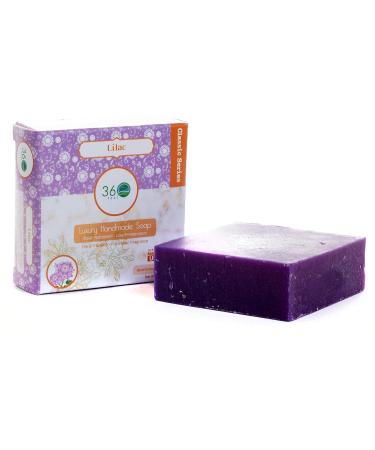 Handmade Lilac Castile Soap 5 oz - Pure Essential Oil Floral Fragrance Perfect Gift for Weddings & Anniversaries - Made in USA - Buy Online on GoSupps.com