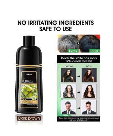 Mankani Herbal Hair Dye Shampoo 3-in-1 (Gold Brown) - Ammonia-Free, Long Lasting Color for Healthier Hair - 420mL - Buy Online on GoSupps.com