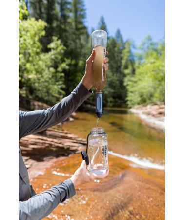 Lifestraw Peak Series Solo Water Filter - Portable Personal Straw for Hiking Camping & Travel - Removes Bacteria Parasites & Microplastics - Mountain Blue - Buy Online on GoSupps.com