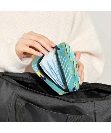 Buy Women's Bonds Storage Pockets - Colorful Geometric Stillpad Holder & Portable Period Kit - Stylish Feminine Product Bag for Women & Girls - Buy Online on GoSupps.com