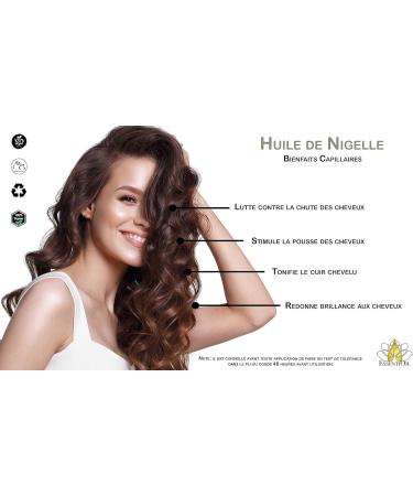  essentioil Organic Black Seed Oil - 100% pure and organic plant-based - Skincare for oily sensitive and dry skin - Haircare for dry and brittle hair - 100ml - French Brand Essentioil - Buy Online on GoSupps.com