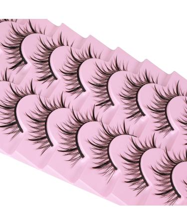 ALPHONSE Manga Lashes Fairy Clusters - 3D Wispy Natural False Eyelashes - 9 Pairs Pack - Buy Online on GoSupps.com