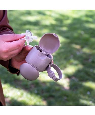 Ubbi On-The-Go Dual Pacifier Holder - Portable Diaper Bag Accessory for Newborns - Taupe - Buy Online on GoSupps.com