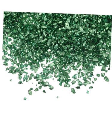 SOIMISS Sac de D coration Ongles Verre Irr gulier Vert Fonc Nail Art pour Remplissage poxy DIY Manucure R sistantes Peau