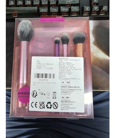 Everyday Essentials Makeup Brush Set + Makeup Sponge Set Makeup Brush Set for Blending Eyeshadow 4 Makeup Brushes and 1 Makeup Sponge for Foundation Blush Bronzer Eyeshadow - Buy Online on GoSupps.com